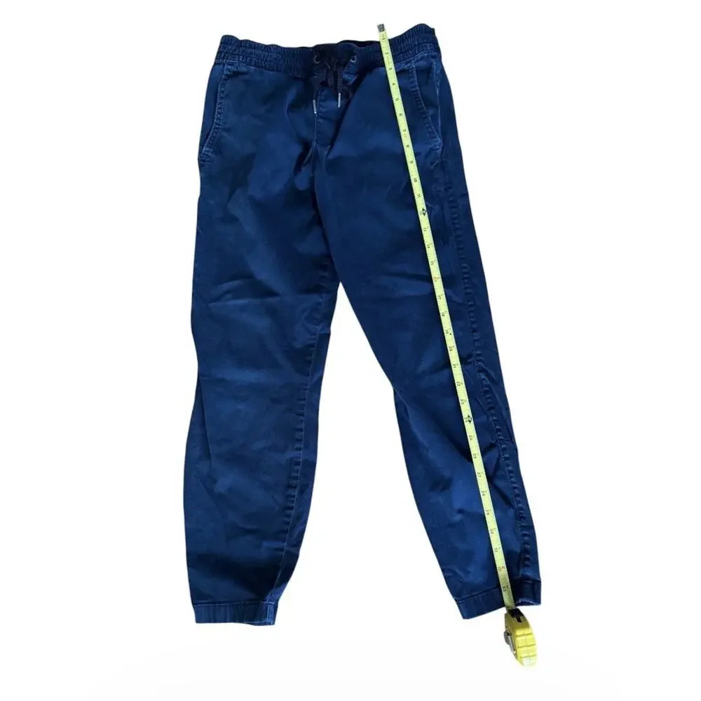 Hollister Advanced Stretch Taper Twill Jogger Pants Navy Blue Mens XS